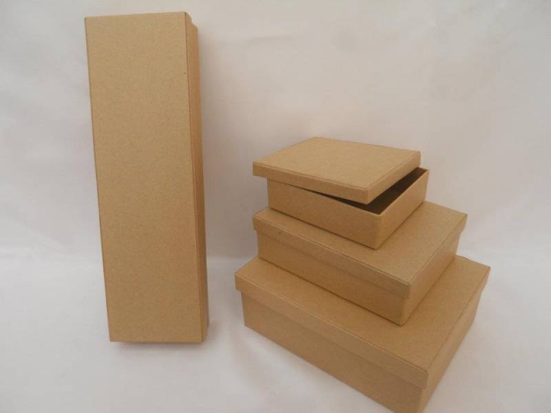 Caja Carton Rectangular Larga Portapinceles 31x10x4.5
