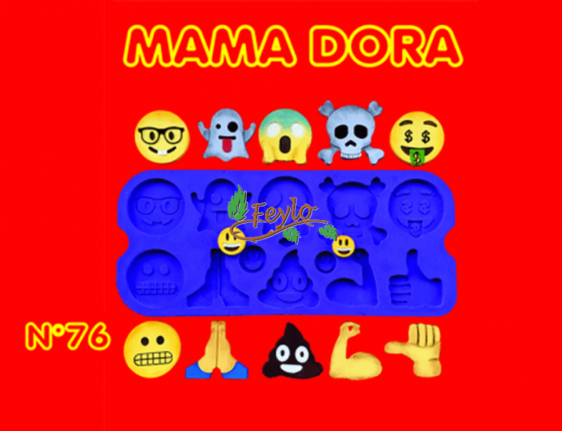 Moldes De Caucho Emoticones M. Dora N76