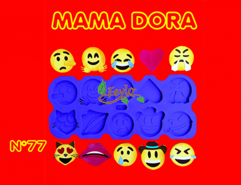 Moldes De Caucho Emoticones M. Dora N77