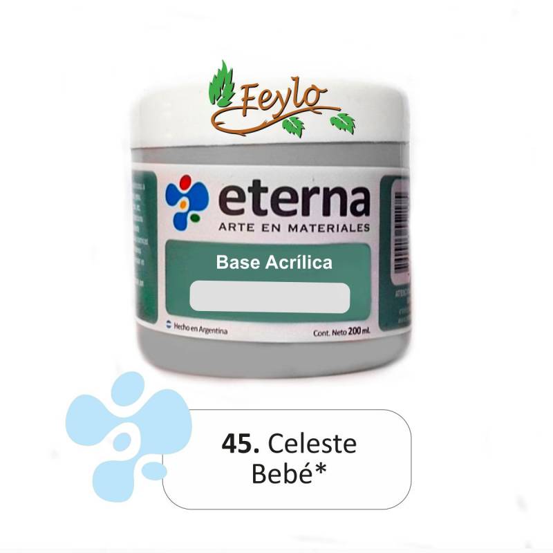 Base Acrilica  Eterna Celeste Bebe        200ml.